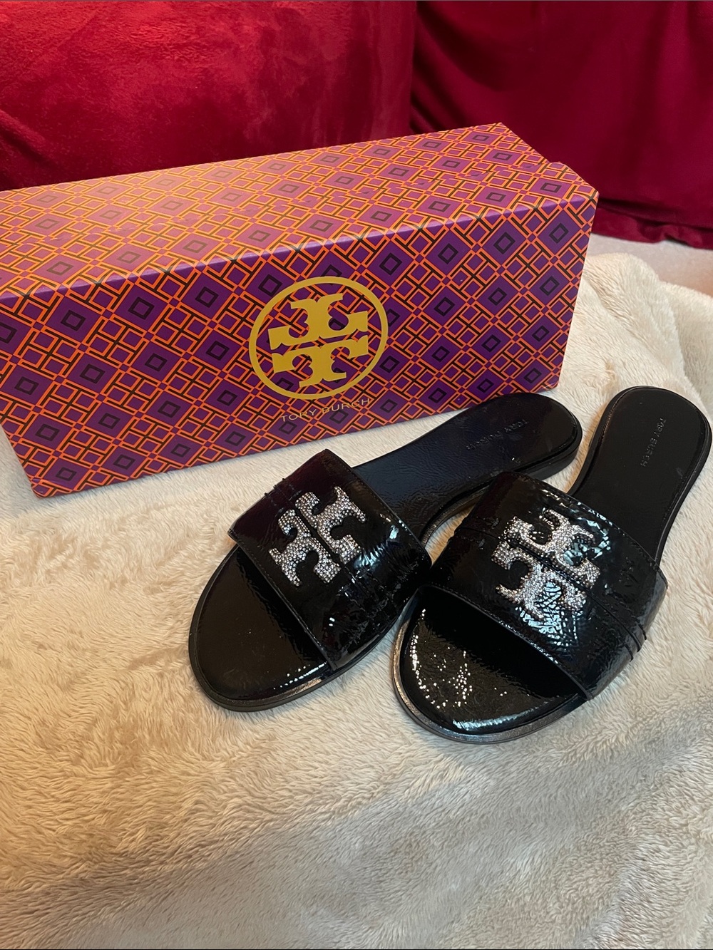 Tory Burch Everly Rhinestone Slides